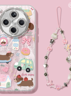 适用oppofindx8手机壳女款findx9pro保护套硅胶ultra全包防摔reno12镜头膜11腊肠可爱oppo小狗pro新款a96软壳