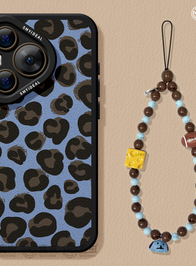 适用华为Pura80手机壳女款p70pro保护套新款ultra硅胶防摔50pro全包p40高级小羊皮60pro+个性p80豹纹蓝色art