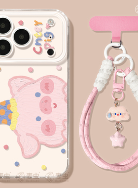 适用苹果17手机壳女款iphone16pro保护套13mini全包14防摔11/12/xs软外壳7plus硅胶8高级15小猪se好看油画max