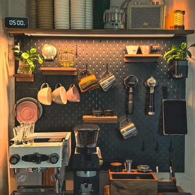 通用咖啡角装饰洞洞板及配件