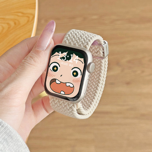 学长家iwatch10尼龙编织磁吸表带