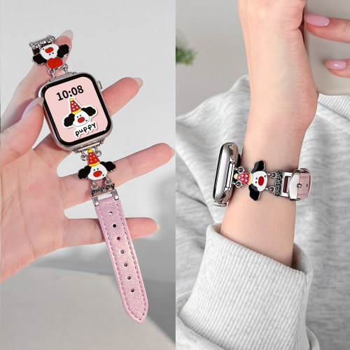 iwatchs12手表带金属大鼻狗拼皮