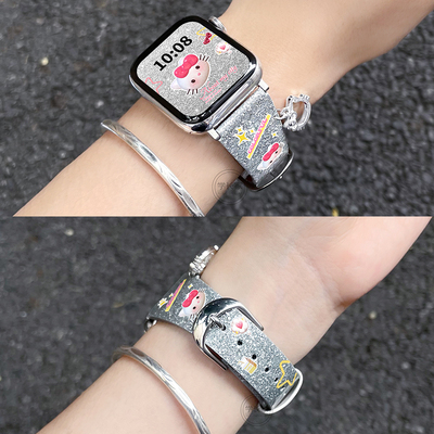 学长家小米手环8pro原创皮质表带