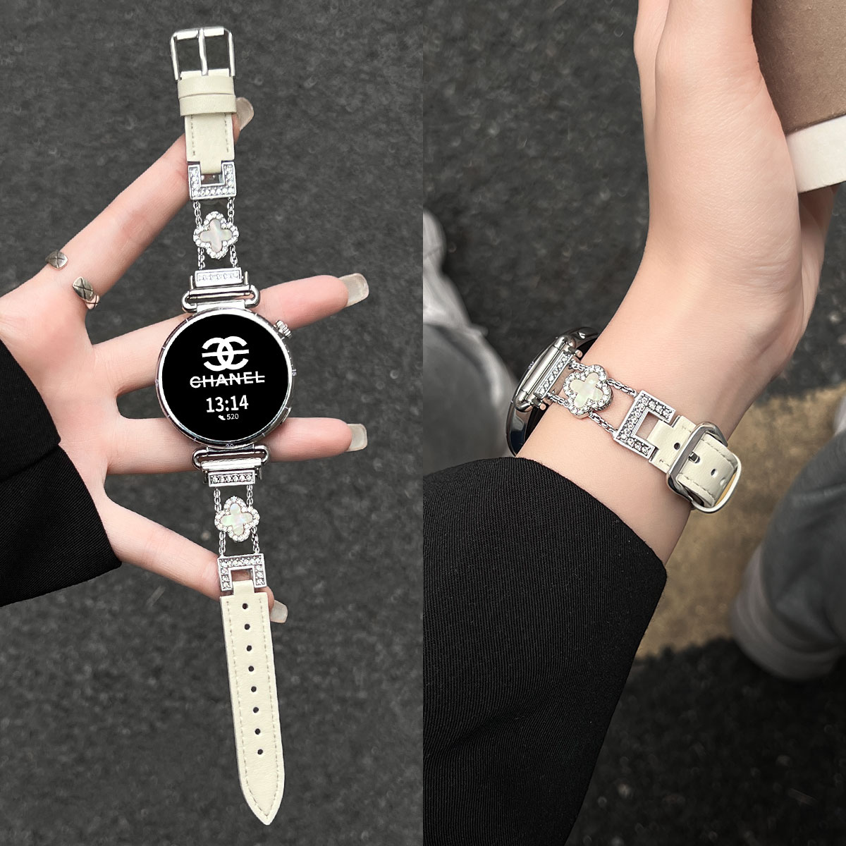 GT6手表秋冬新款幸运四叶草表带