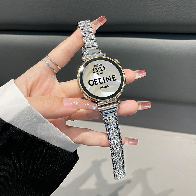 学长家华为gt4表带金属满钻女款