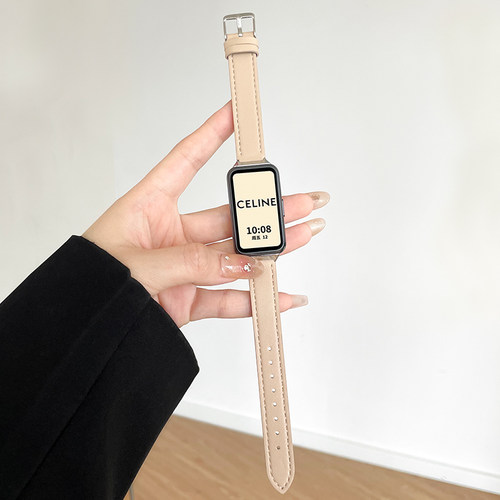 华为手环8/7表带小红书原款真皮