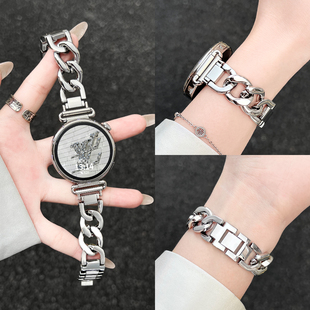 3pro系列精致女款 gt5手表带金属牛仔链watch5腕表高级感4 gt3智能表2专用女表 watch 适用华为gt6表带夏天新款