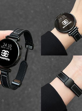 适用华为gt6表带新款硅胶皮质磁吸watch gt5腕表高端精致女款watch5高级感智能表链4/3pro系列gt3/2女士1女表