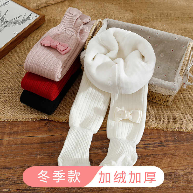 女童打底裤秋冬加厚加绒连裤袜