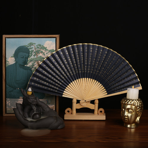 出口日本折扇琉球原风神馆佛经