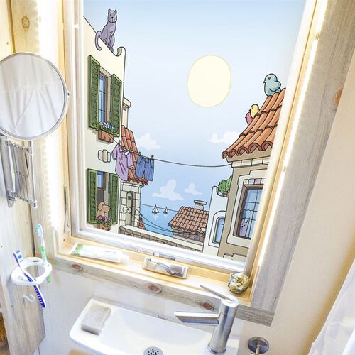 Customized Size Windows Glass Film Door Stickers Kids .Kinde