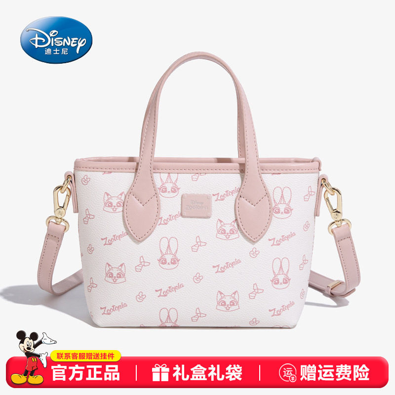 迪士尼正品包包2026新款疯狂动物城联名朱迪尼克单肩斜挎托特包女