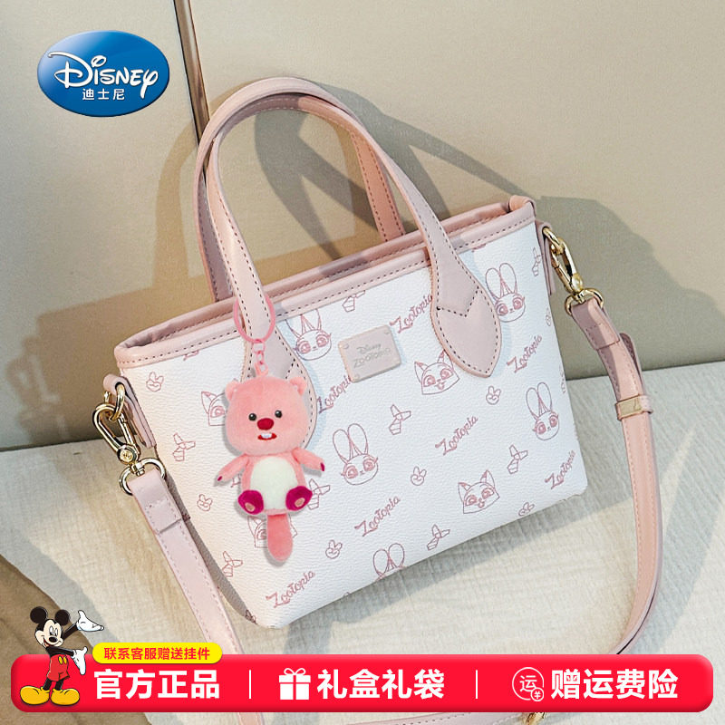 迪士尼托特包女2026新款疯狂动物城朱迪尼克单肩斜挎包日常通勤
