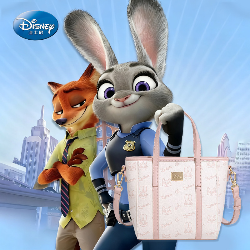 迪士尼托特包女新款疯狂动物城联名包包朱迪尼克狐菜篮单肩斜挎包,箱包皮具/热销女包/男包,托特包,淘宝优惠券,粉丝福利购,淘宝优惠卷