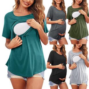 2024 Maternity Clothes Women T Shirt For Breastfeeding Tops