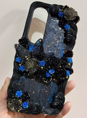 暗黑风格奶油胶手机壳