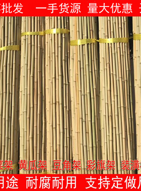 粗细小竹竿蔬菜爬藤竹杆架种菜园搭架豆角架篱笆栅栏彩旗杆细竹子