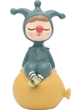 卡通小丑书房电视柜轻奢风摆件