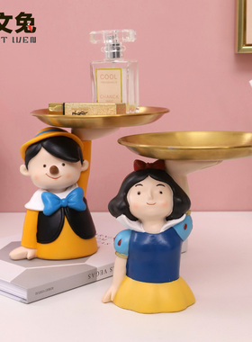 【薅羊毛】童话镇收纳盘大件家居摆件日常生活实用品经典人物