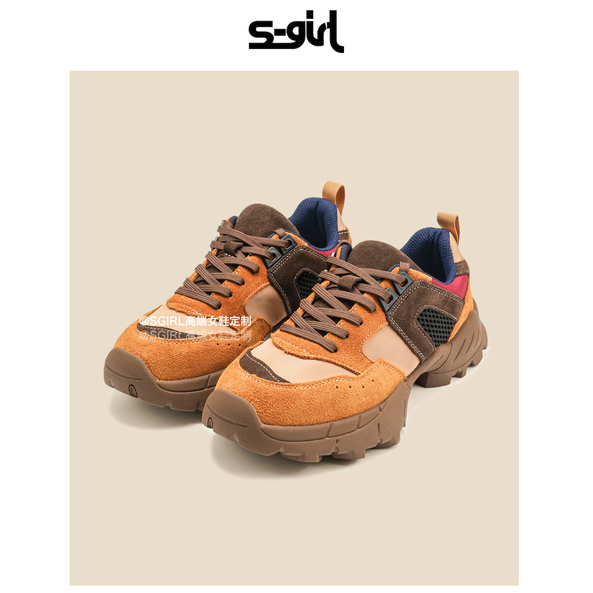 SGIRLTWTW厚底户外徒步登山鞋女