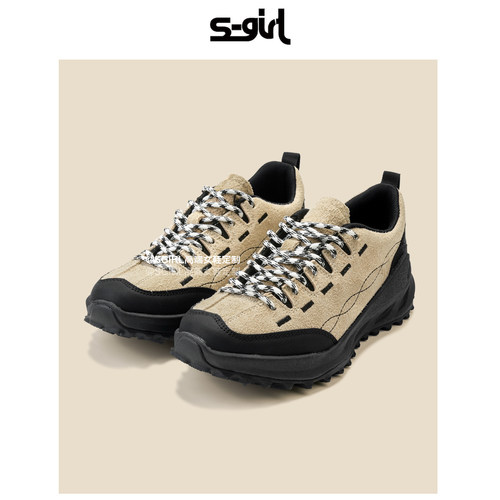 SGIRL TWTW复古户外登山休闲老爹鞋女舒适柔软百搭厚底运动休闲鞋