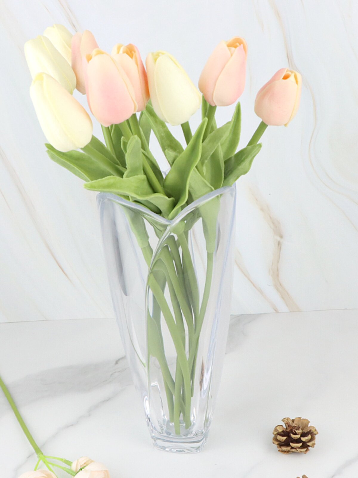 捷克bohemia进口格鲁斯水晶玻璃花瓶简约款书房客厅创意家用送礼