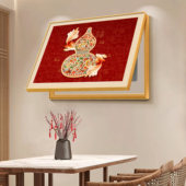 福禄葫芦电表箱装 免打孔多媒体配电箱挂画红色电闸壁画 饰画新中式