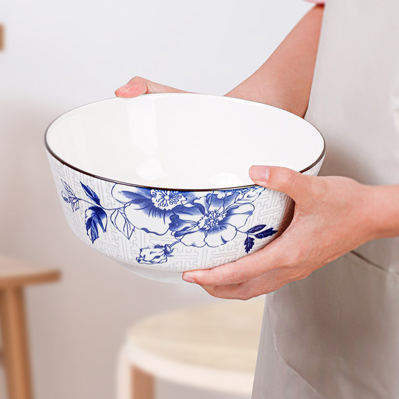 陶瓷新款餐具欧式碗家用大号汤碗创意拉面碗盛汤深碗餐具高温防烫,餐饮具,碗,淘宝优惠券,粉丝福利购,淘宝优惠卷