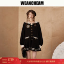 新年焕新季 新品 WEANCHEAM 2025冬季 海军钉花连衣裙 未未姆