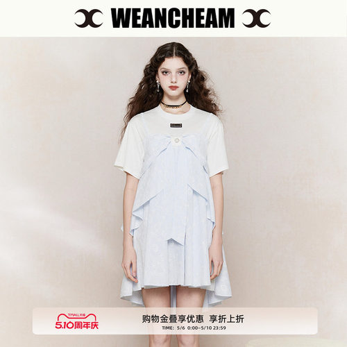 WEancheAM/未未姆蝴蝶结连衣裙