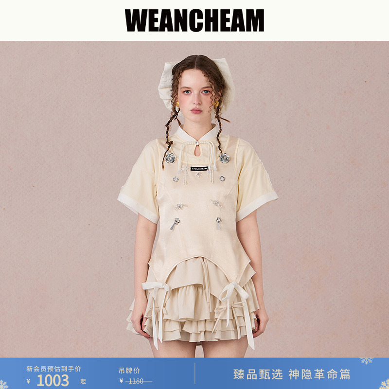 【WEancheAM】SS25夏中式T恤上衣