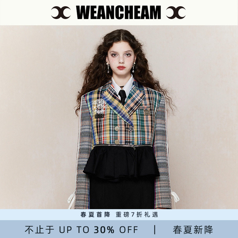 【新势力周】WEancheAM/未未姆  24SS春夏新品西装女可拆卸下摆