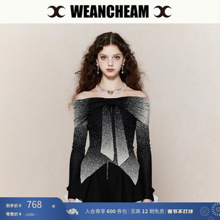 【春节不打烊】WEancheAM/未未姆 春季新品一字肩针织衫女