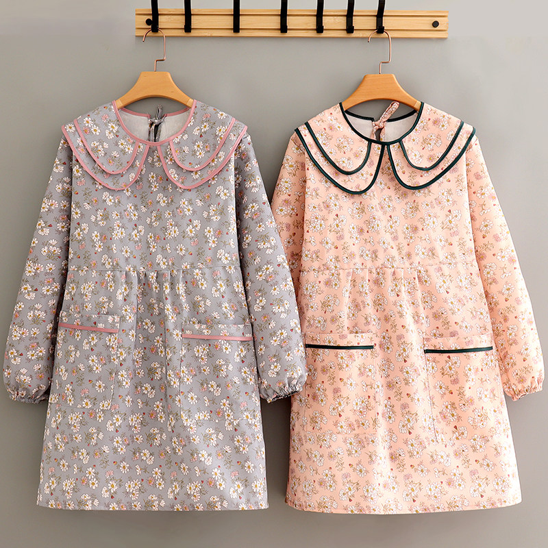 大人韩版厨房做饭长袖围裙