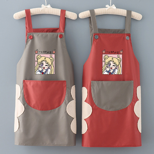 防水防油做饭工作服定制logo印字 围裙女家用厨房新款 时尚 日式