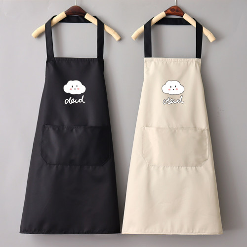 夏季薄款围裙女家用厨房防水防油男士餐饮专用工作服定制logo印字