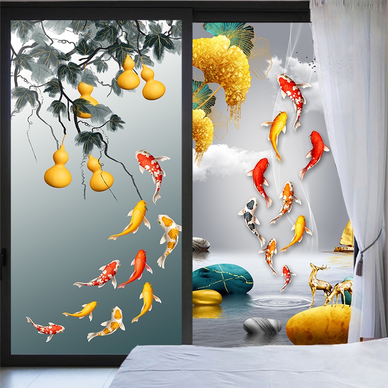 浴室窗户防走光静电磨砂玻璃贴膜