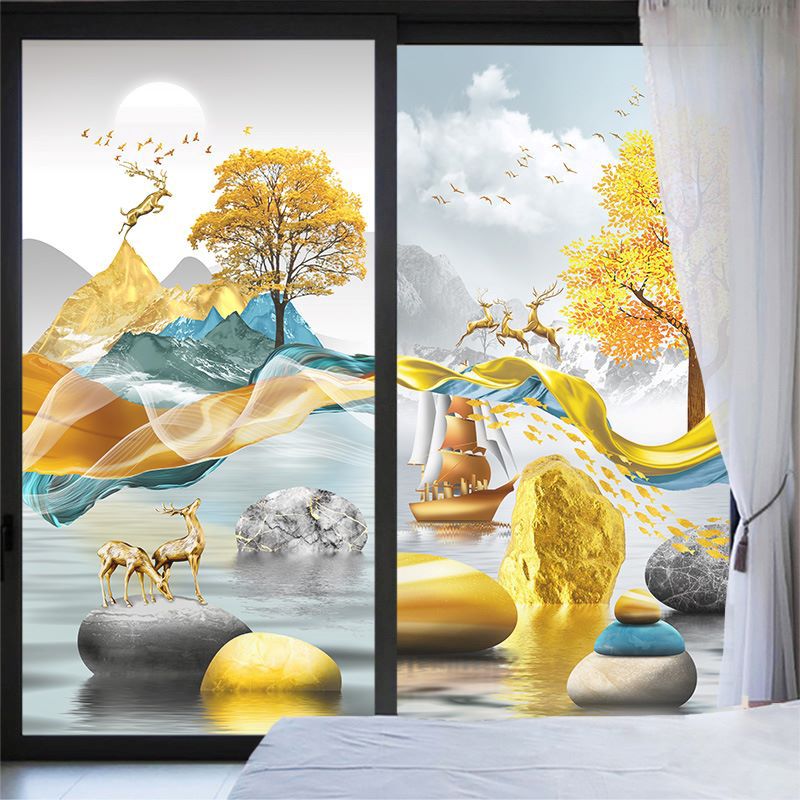 熙优米可定制玻璃贴膜防走光欧式