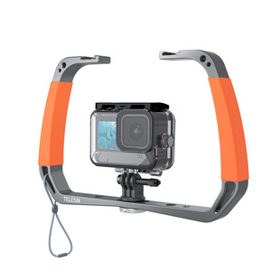 适用于GoPro 9/10/11/12相机潜水支架补光灯防水壳拓展手柄稳定器