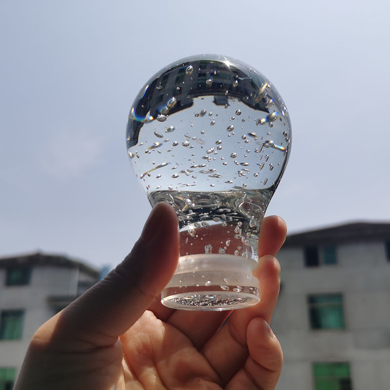 现代轻奢水晶气泡灯泡样板房客厅茶几摆件售楼处软装饰品桌面摆设
