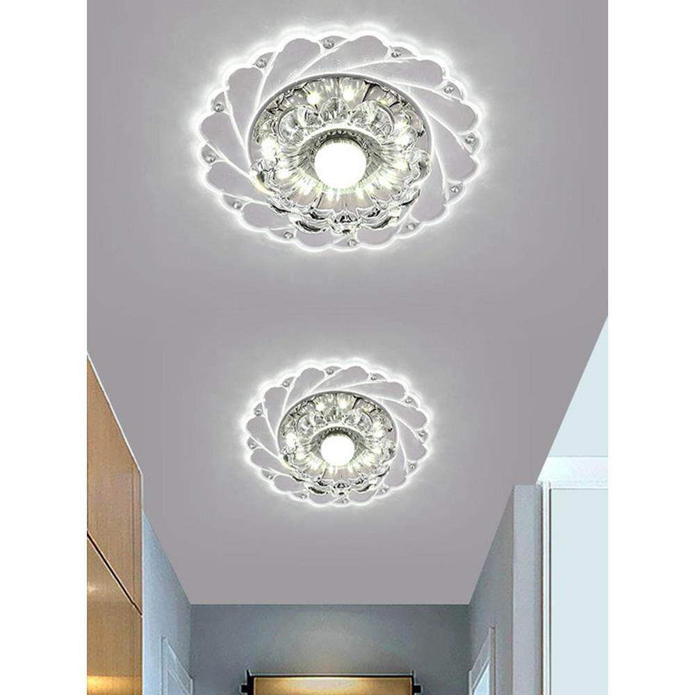 2025新通道灯走廊灯客厅彩色Led筒灯嵌入式孔灯阳台入口吸顶灯