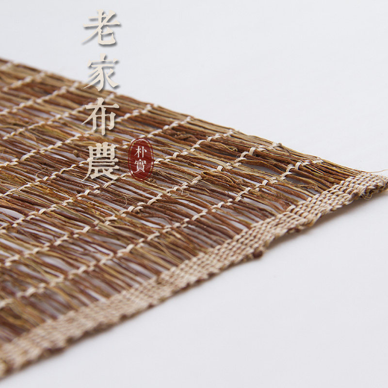 简约桌旗茶几茶旗餐桌柜旗现代中式苎麻布茶席 天然手工夏布面料