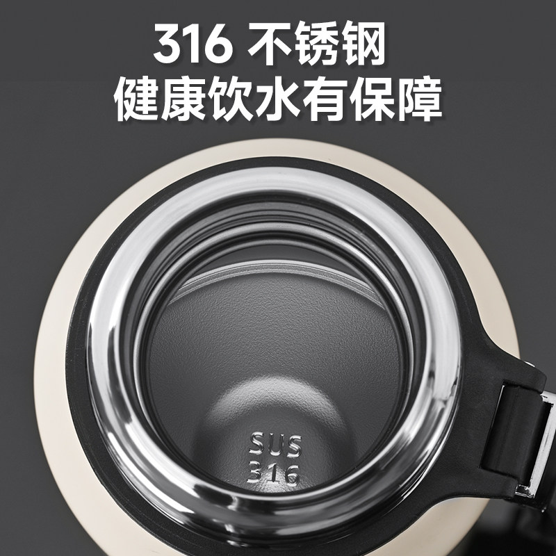 大容量户外保温杯子弹头学生可携式水杯子316不锈钢泡茶车载壶全
