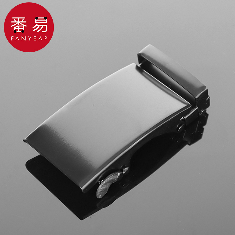 皮带扣AA1S244-腰带头卡扣皮带头卡扣配件简约方形黑色扣头
