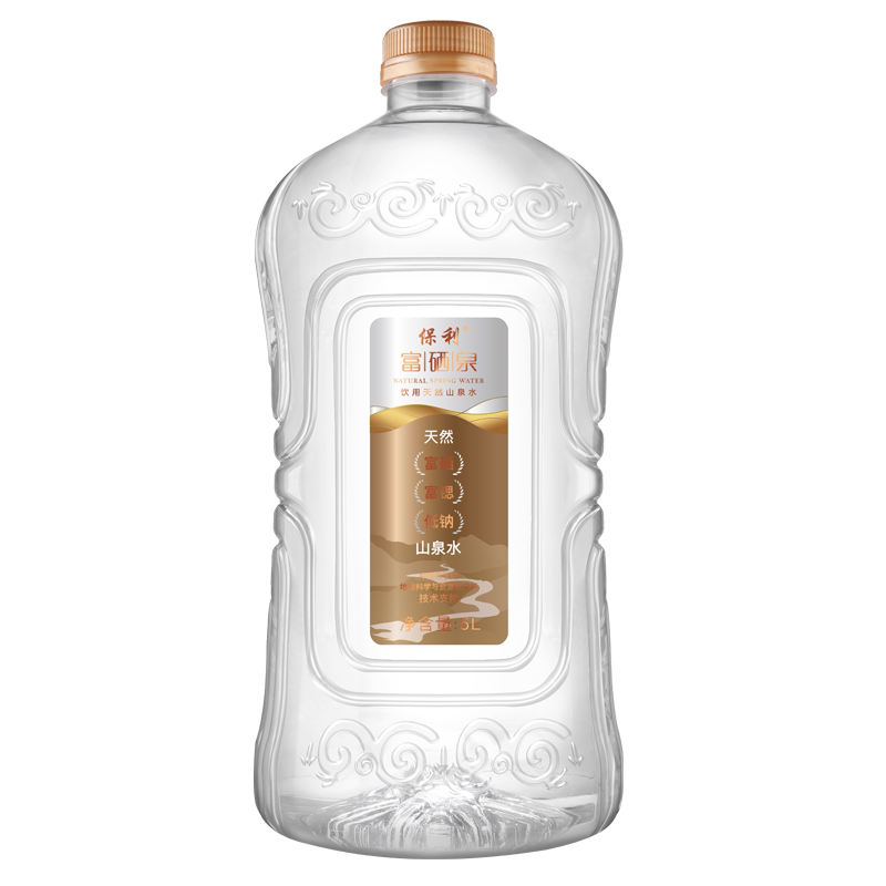 天然家庭装含锌矿泉水