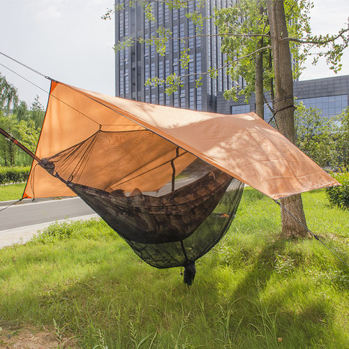 户外野营天幕便携易安装超轻防水遮阳吊床大天幕工厂