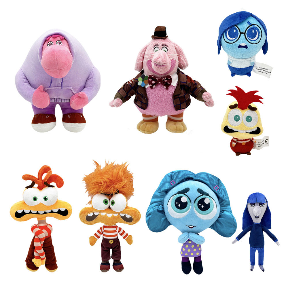 跨境新款 inside out 2 plush 头脑特工队毛绒玩具公仔 毛绒玩偶