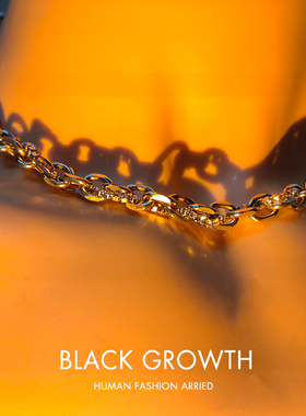 钛钢不掉色个性牵绊男项链