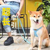 狗狗牵引绳可调节超长一拖二中型犬小型犬狗绳遛狗