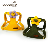 Puppytie狗狗牵引绳小型犬狗绳子遛狗绳背心式 泰迪柯基宠物胸背带